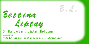 bettina liptay business card